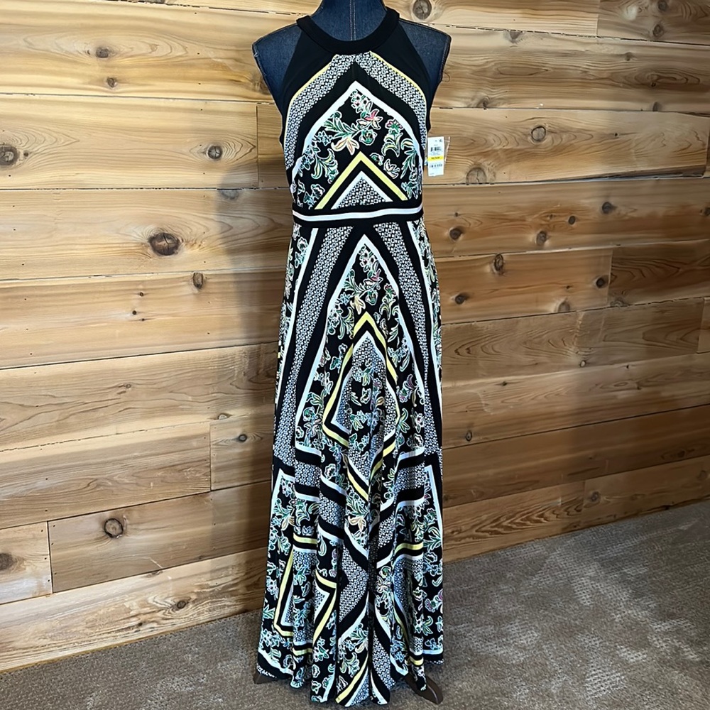 Floral Halter Maxi Dress